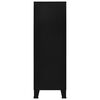 vidaXL Industrial Storage Chest Black 75x40x120 cm Steel