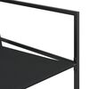 vidaXL 9 Piece Garden Dining Set Black Textilene