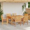 vidaXL Garden Dining Set 7 pcs Brown 150 x 90 x 74 cm