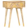 vidaXL Bedside Cabinet 43x30x58 cm Solid Mango Wood