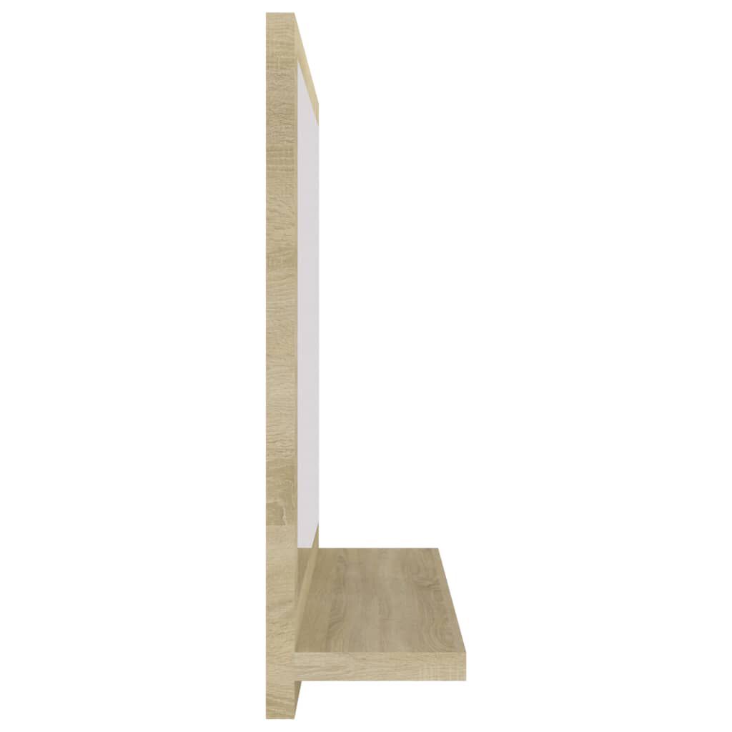 vidaXL Bathroom Mirror Sonoma Oak 40x10.5x37 cm Engineered Wood
