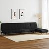 vidaXL 2 Piece Sofa Set Black Velvet