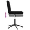 vidaXL Dining Chairs 4 pcs Black Velvet