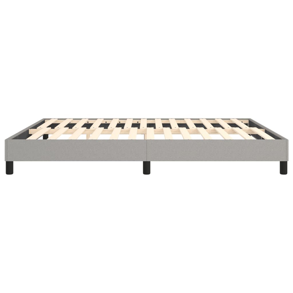 vidaXL Bed Frame without Mattress Light Grey California King Fabric (US Only)