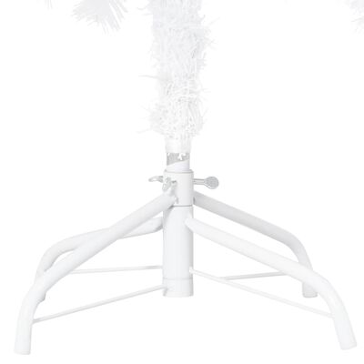 vidaXL Artificial Pre-lit Christmas Tree with Thick Branches White 210 cm