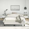 vidaXL Bed Frame without Mattress White 137x190 cm Full Faux Leather