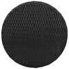 vidaXL 3 Piece Bistro Set with Cushions Black Poly Rattan