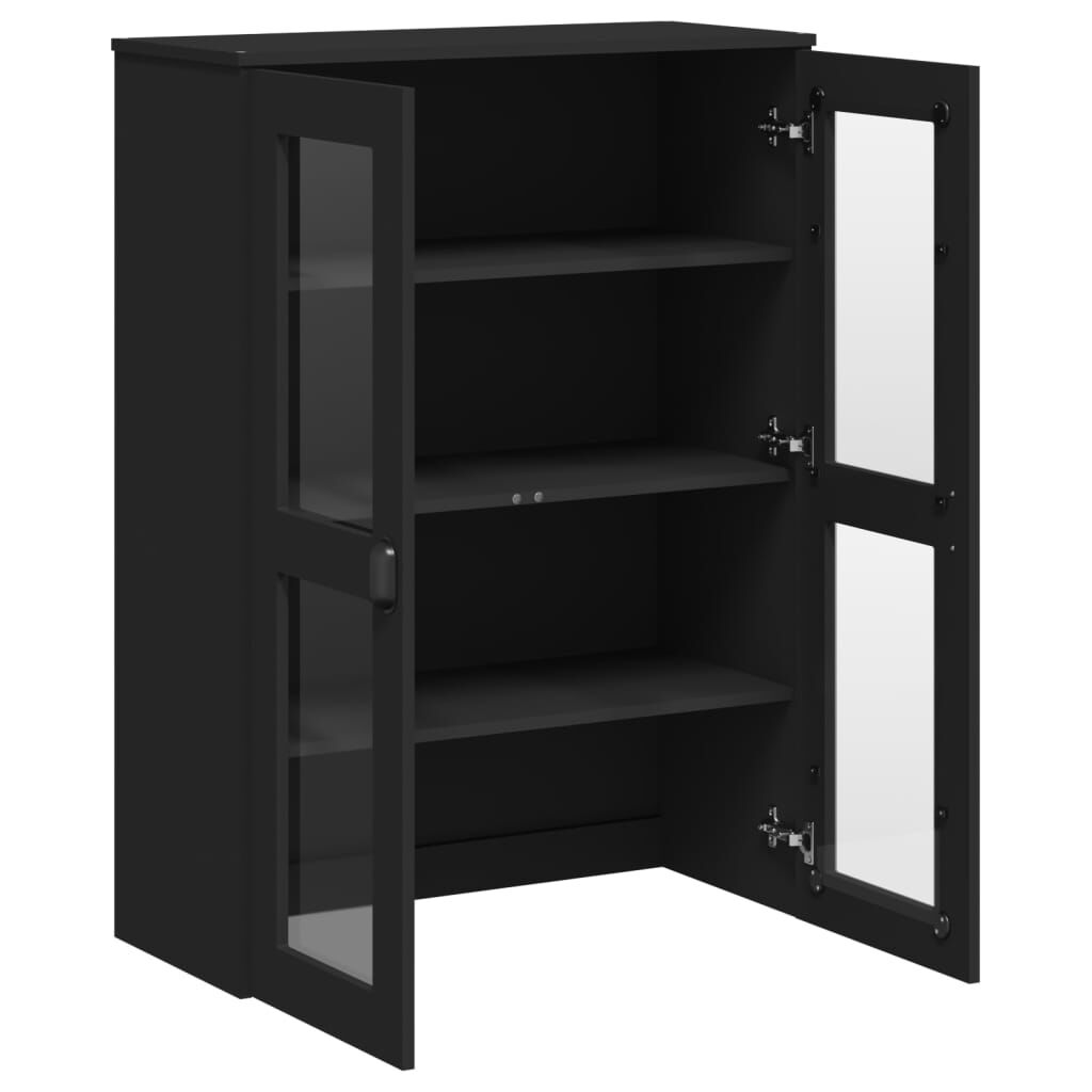 vidaXL Top for Highboard VIKEN Black Engineered Wood