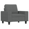 vidaXL 4 Piece Sofa Set Dark Grey Fabric