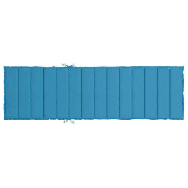vidaXL Sun Lounger Cushion Blue 200x50x3cm Oxford Fabric