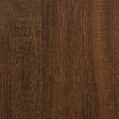 vidaXL Desk Brown Oak 141x141x75 cm Engineered Wood