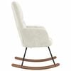vidaXL Rocking Chair Cream White Velvet