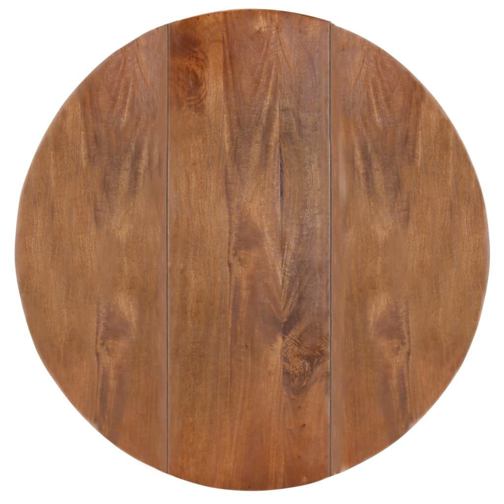 vidaXL Dining Table Round 110x76 cm Solid Mango Wood
