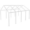 vidaXL Gazebo Frame | Silver | Steel | 8x4 meters | Foldable | Gazebo Frame