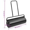 vidaXL Garden Lawn Roller Push Black 63 L Iron and Steel