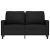 vidaXL 2-Seater Sofa Black 120 cm Velvet