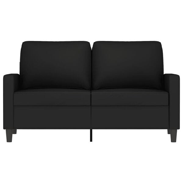 vidaXL 2-Seater Sofa Black 120 cm Velvet