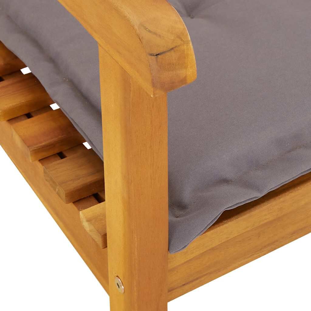 vidaXL Rocking Chair with Cushions Solid Wood Acacia