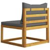 vidaXL 7 Piece Garden Lounge Set with Cushion Solid Acacia Wood