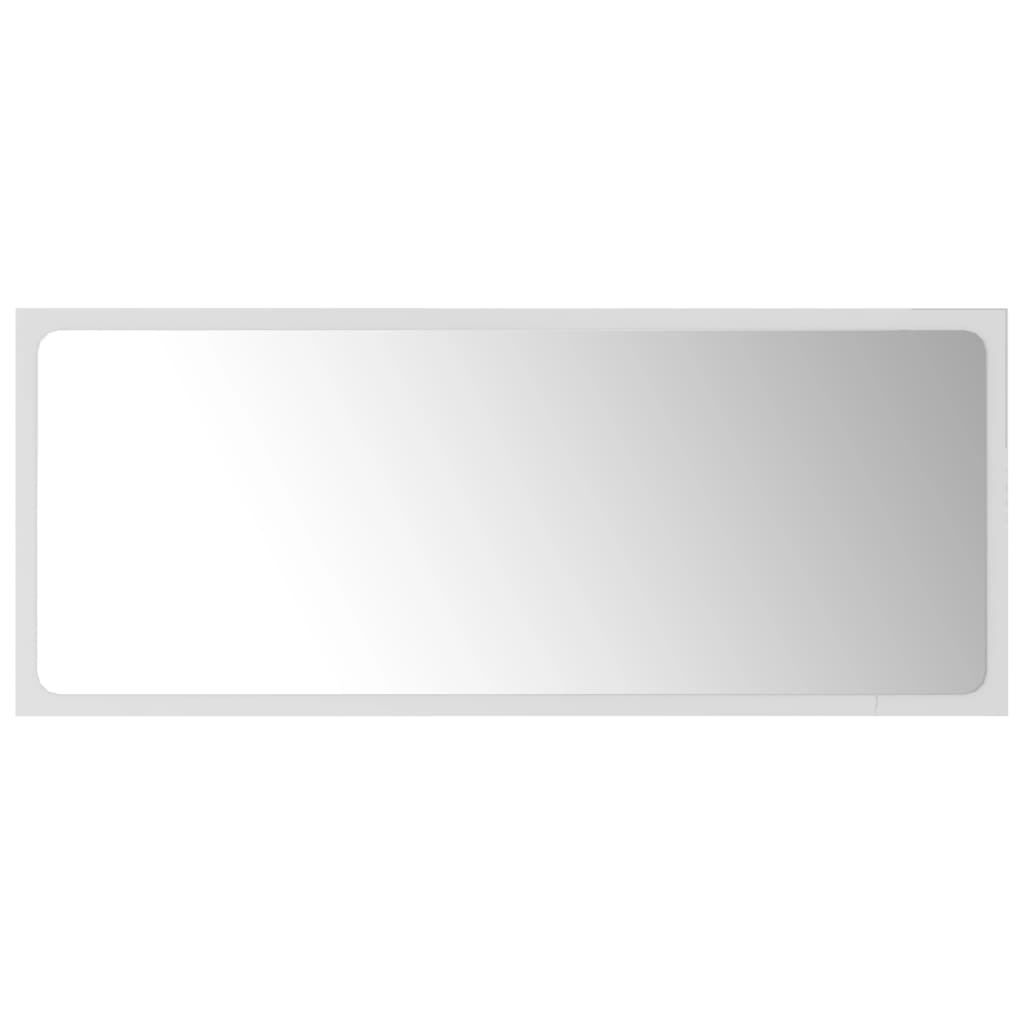 vidaXL Bathroom Mirror White 90x1.5x37 cm Engineered Wood
