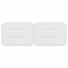 vidaXL Headboard Cushion "Zadar" White 137 cm Double Faux Leather