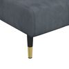 vidaXL Chaise Longue Dark Grey Velvet