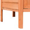 vidaXL Chicken Cage Solid Pine & Fir Wood 126x117x125 cm