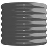 vidaXL Garden Raised Bed Galvanised Steel 224x40x36 cm Anthracite