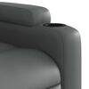 vidaXL Electric Stand up Recliner Chair Grey Faux Leather