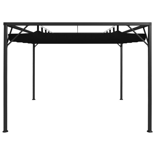 vidaXL Garden Gazebo with Retractable Roof Canopy 3x3 m Anthracite