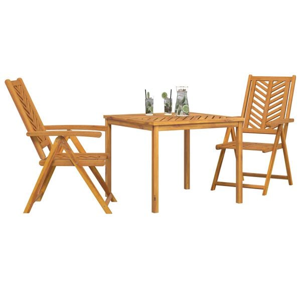 vidaXL 5 Piece Garden Dining Set Solid Wood Acacia