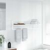 vidaXL Towel Rack White 95x25x22 cm Iron