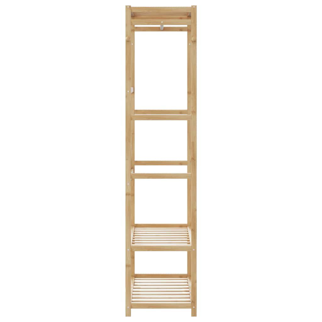vidaXL Clothes Rack with Shelves 80x40x175 cm Bamboo