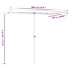 vidaXL Garden Parasol with Aluminium Pole 2x1.5 m Terracotta
