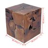 vidaXL Stool Solid Teak Wood