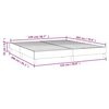 vidaXL Box Spring Bed Frame Dark Grey Queen Fabric