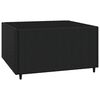 vidaXL 4 Piece Garden Lounge Set with Cushions Black Poly Rattan