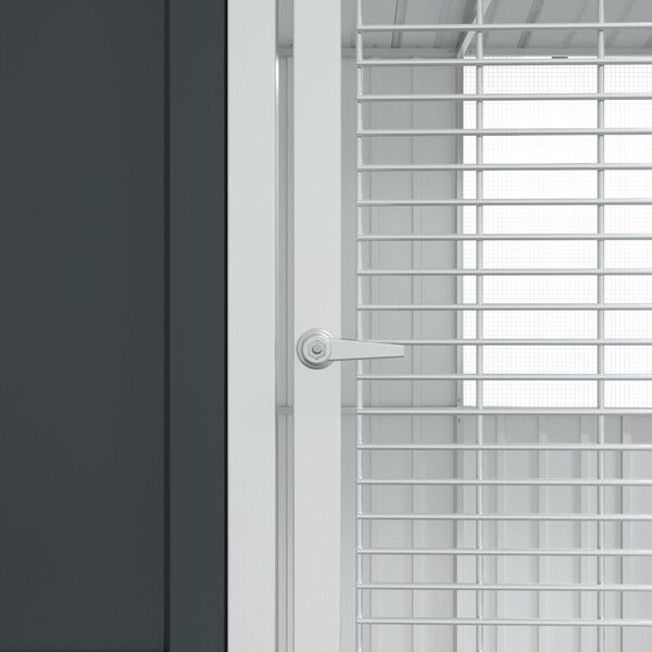 vidaXL Bird Cage Anthracite215x78x200 cm Galvanised Steel
