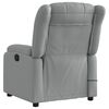 vidaXL Electric Massage Recliner Chair Light Grey Fabric