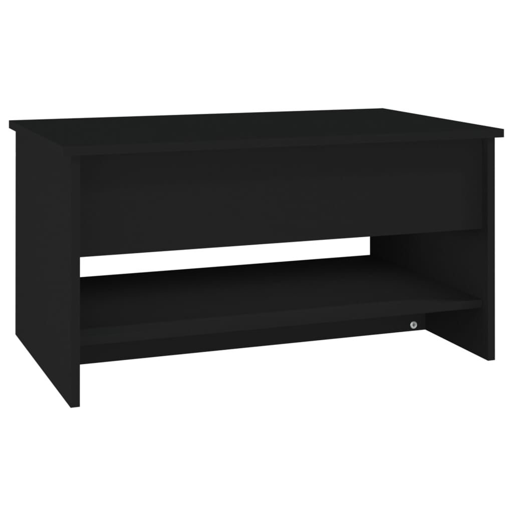 vidaXL Coffee Table Black 80x50x40 cm Engineered Wood