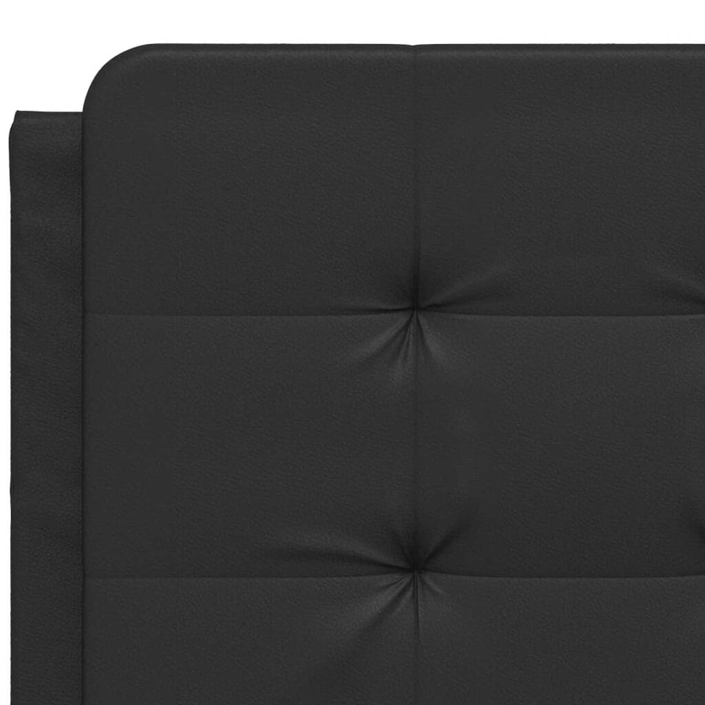 vidaXL Bed Frame with LED without Mattress "Zadar" Black 137x190 cm Double