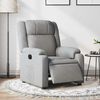 vidaXL Electric Recliner Chair Light Grey Fabric