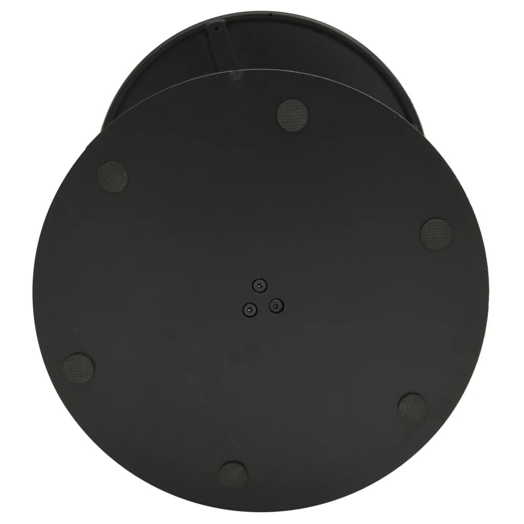 vidaXL Garden Table Round Black Ø50x72 cm Steel