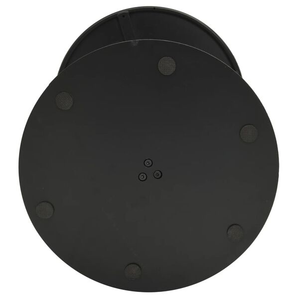 vidaXL Garden Table Round Black Ø50x72 cm Steel