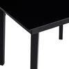 vidaXL 3 Piece Garden Dining Set Black PVC Rattan