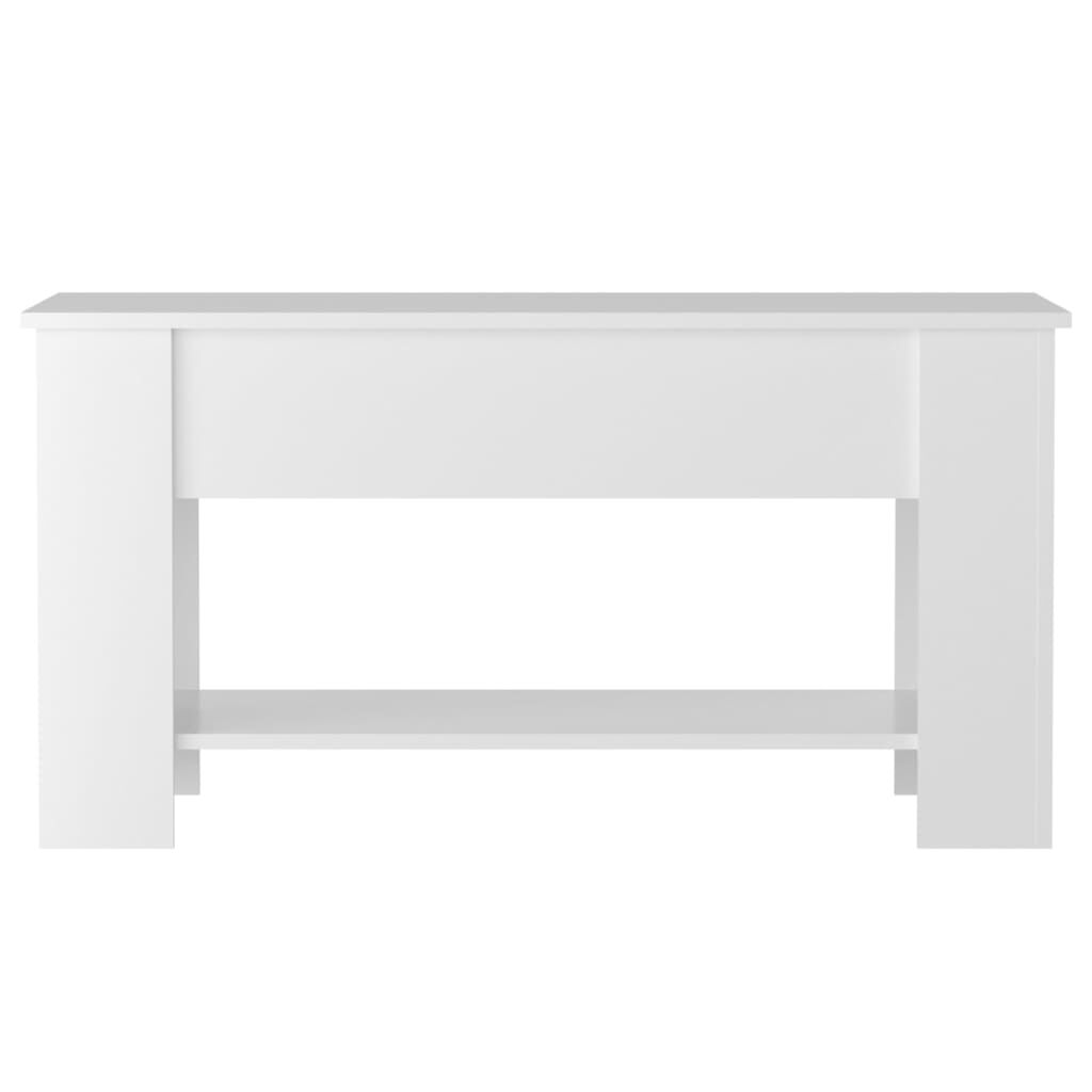 vidaXL Coffee Table High Gloss White 101x49x52 cm Engineered Wood