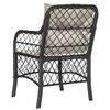 vidaXL Garden Chairs with Cushions 2 pcs Black Poly Rattan