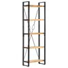 vidaXL 5-Tier Bookcase 60x30x180 cm Solid Mango Wood