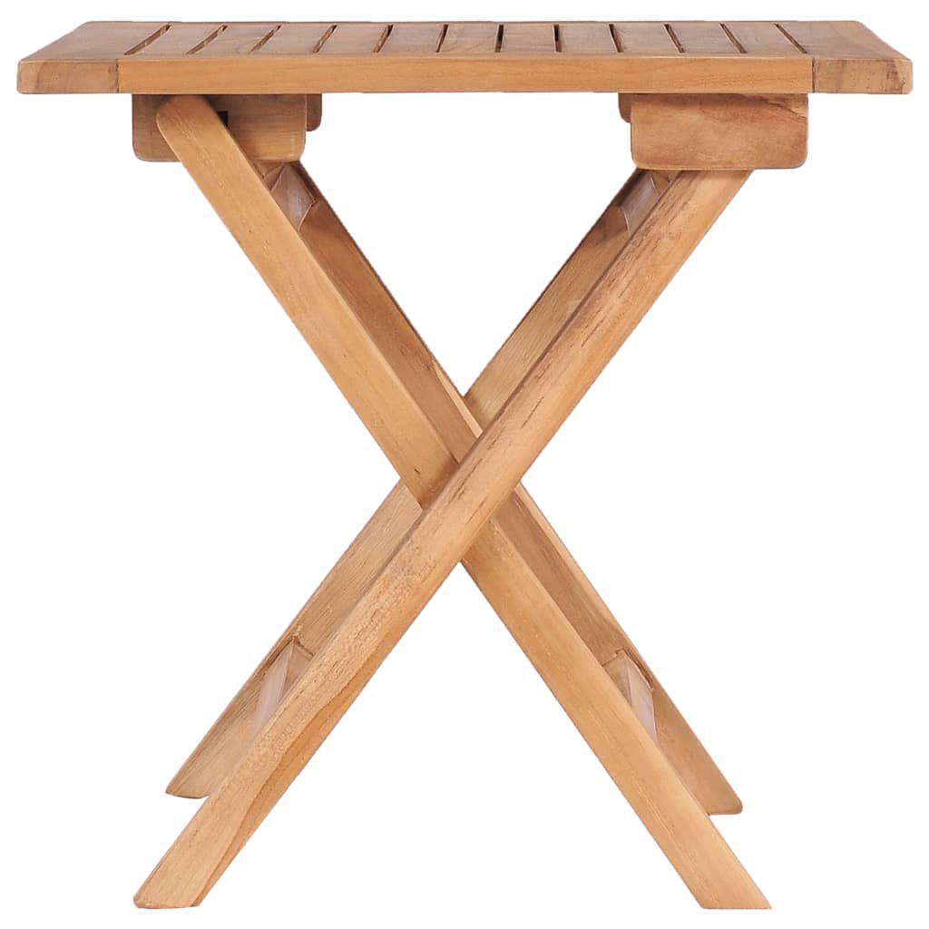 vidaXL Folding Garden Table 45x45x45 cm Solid Teak Wood