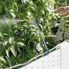 vidaXL Garden White 120 x 40 x 126 cm Steel